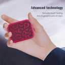 MOWIME Cheetah Print Case for AirPods Pro 2nd Generation, Shockproof Soft TPU Protective Cover with Keychain for Women Girls, Anti Scratch Case for AirPods Pro, Hot Pink