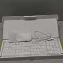 seenda Bluetooth Keyboard and Mouse Combo for Mac, SKM642 Rechargeable Slim Wireless Keyboard Mouse Compact, 3 MultiDevice Connection, Compatible for Mac, MacBook Pro/Air, iPad, White Silver