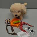 TUMAMA Remote Control Electronic Plush Puppy Dog Toy, Fun Interactive Toys,Walks,Barks,Shake Tail,Dress Up Realistic Stuffed Animal Dog, Gift for Girls Boys Age 3-6 Year Old