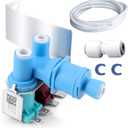W10408179 W10179146 Refrigerator Water Inlet Valve Compatible with Whirl-pool Ken-more Refrigerator Replaces WPW10179146 2205762 2304757 2188708 IMV708 4389177 by TOMOON