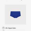Organic Basics Women's Core Shorty Ribbed Cotton Boyshort Underwear (Vibrant Blue, S)