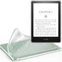 iDLEHANDS Clear Case for All-New Kindle Paperwhite 11th Gen 2021 & Signature Edition(6.8") - Lightweight, Scratch-Proof Silicone Back Cover, Clear Glitter