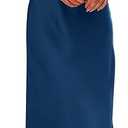 PRETTYGARDEN Women's 2025 Summer Satin Dress Elegant Sleeveless Mock Neck Cocktail Party Maxi Dresses, Size M