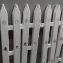 Extra Height 24 Christmas Tree Fence, 12pcs Christmas Tree Gate, White Christmas Fence Decorations for Cat, Small Dog, Suit for Christmas, Birthday, Wedding Decoration