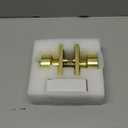 Goldenwarm Keyed-Alike Exterior Door Knob with Key, Zinc Alloy Brushed Gold Door Knob Exterior, Locking Doorknob with Lock and Key, Bedroom (1 Pack)