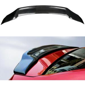 Rear Trunk Spoiler Compatible with 2018-2022 Honda Accord, R Style Duckbill Spoiler Fits for 2018 2019 2020 2021 2022, Exterior JDM High Kick Wing Lip (Carbon Fiber Style)