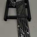 2-Tier Expandable Shoe Rack,Adjustable Shoe Shelf Storage Organizer Heavy Duty Metal Free Standing Shoe Rack for Entryway Closet Doorway (Black)