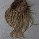 starluck Wigs Human Hair Lace Front Wigs Human Hair for Women Mixed Blonde Pelucas De Mujer Pelo Humano 16 Inch Wavy Realistic and Natural Daily Wear