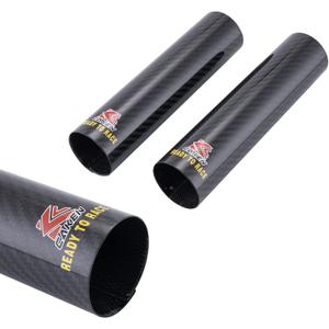 Carbon Fiber Motorcycle Front Shock Fork Guard Cover Wrap Shock Absorber Guard Gaiters Gators Boots Adjustable 2Pcs Universal for Dirt Bike-202MM