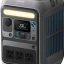 Anker Portable Power Station SOLIX C300, 288Wh LiFePO4 Battery, 300W (600W Surge) Solar Generator, 140W Two-Way Fast Charging, for Outdoor Camping, Traveling, and Emergencies (Solar Panel Optional)