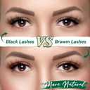 KEYYOU Brown Lash Clusters 144pcs Eyelash Clusters 8-18MIX D Curl Cluster Lashes Soft Wispy Lash Clusters Natural Look Brown DIY Lash Extension At Home(Brown05-D-8-18MIX)