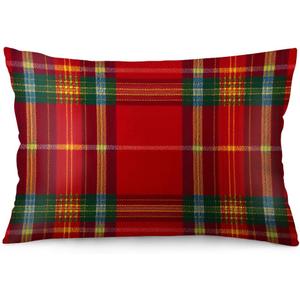 Red and Green Buffalo Plaid Check Pillowcases 20x26 Inch Standard Double Sided Merry Christmas Pillow Case Xmas Winter New Year Sleeping Throw Pillow Covers for Bedroom Decor
