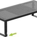 Expandable Cabinet Shelf Organizer Storage Spice Rack Shelves for Kitchen Stackable Adjustable Pantry Cupboard Bathroom Countertop Desktop(1Pack/Black/Large-with Hole)