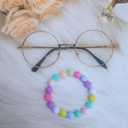 4 x Xeahung 200PCS Colored Acrylic Rose Beads 12mm Round Flower Beads Charms for Jewelry Making Bracelets Earring Necklace Adults Beading DIY Art Craft Christmas Ornament Birthday Gifts (Mixed Color)