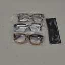 Readers for Women Oprah Style Square Reading Glasses with Spring Hinge Blue Light Blocking for Men Ladies (3 Mix, 2.5x)