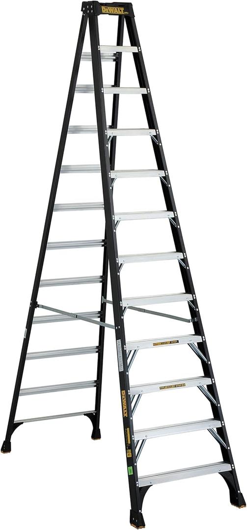 DeWalt Type IA 300lb Rated FG Stepladder 12' DXL3010-12 DeWalt Type IA 300lb Rated FG Stepladder 12' DXL3010-12