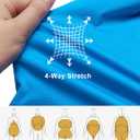 Little Donkey Andy Rain Jacket Women, Lightweight Waterproof Windbreaker with Hooded for Outdoor (Blue, S)