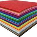 flic-flac 16PCS 8 x 12 inches (20 x 30cm) Assorted Color Felt Fabric Sheets Patchwork Sewing DIY Craft 1mm Thick