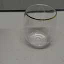 JOLLY CHEF 32 Pack 12oz Gold Plastic Wine Glasses Stemless, Disposable Wine Cupsty, Disposable Plastic Wine Cups for Party, Halloween, Christmas, Thanksgiving