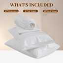 Bedlifes Deep Pocket Sheets 18-24 Inch, King Size Egyptian Cotton 1000 Thread Count, 4-Piece - Fits Extra Thick Mattresses, Cooling & Breathable (White)