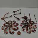 VEWOGARDEN Metal Wind Spinners Outdoor, Kinetic Wind Sculptures & Spinners with Flower Design for Yard Garden Lawn Patio Decorations, Bronze