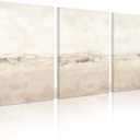 Baccone Beige Abstract Wall Art Set of 3 Neutral Canvas Wall Art Prints Boho Abstract Picture Modern Abstract Art Wall Decor Minimalist Artwork for Living Room Bedroom Decor 24x36 Inch Wrapped Canvas