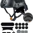 Ballistic Simple Version Fast Helmet ABS for Airsoft Helmets Tactical Helmet Paintball Outdoor Sports Hunting Shooting (Medium-Large, BK)