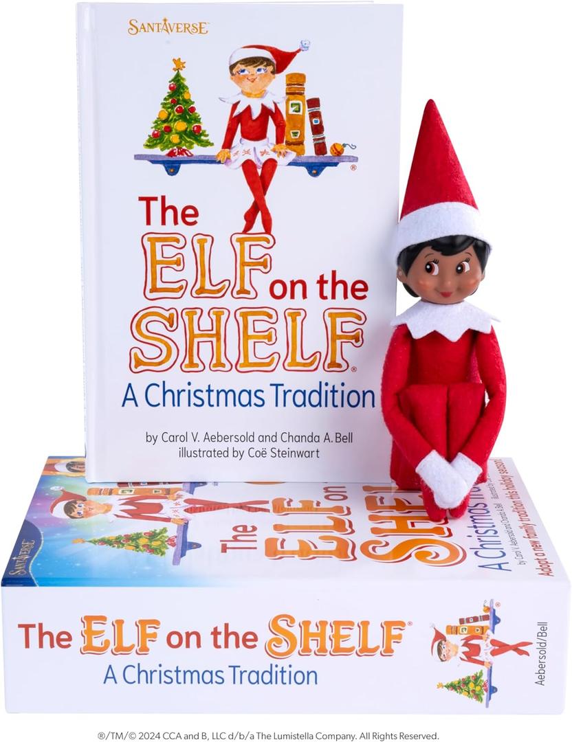 The Elf on the Shelf: A Christmas Tradition - Girl Scout Elf with Brown Eyes - Includes Artfully Illustrated Storybook, Keepsake Box and Official Adoption Certificate