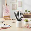 2 x Gouache Paint Brushes, 12pcs Face Paint Brush Fine Paint-Brushes for Detail Professional Artist Model Paint-Brush Paintbrushes for Acrylic Watercolor Gouache Oil and Hobby Painting Craft Base Coating