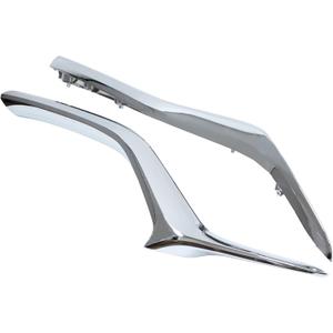 ApplianPar Front Left and Right Side Bumper Lower Grille Molding Trim Chrome for Mazda CX-5 2017-2021