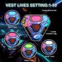 Laser Tag Set of 4, Lazer Tag Guns & Vests, Gift Ideas for Kids Teens and Adults, Cool Birthday Christmas Toys for Teenage Ages 8 9 10 11 12+Year Old Boy & Girls