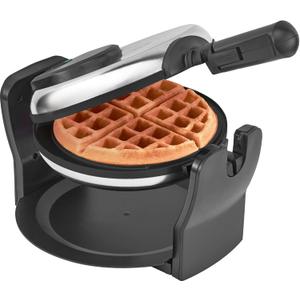 Bella - Non-Stick Rotating Belgian Waffle Maker - Stainless Steel - BPA & PFOA Free