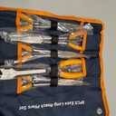 MANUFORE 5-Piece 11-Inch Long Nose Pliers Set- Straight, 45 and 90 Bent, Circle Nose and Diagonal Pliers-Premium Carbon Steel & CR-V, Long Reach for Electronics, Automotive and DIY