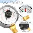 ECX271261 Pool Pressure Gauge Replacement for Select Hayward Filter & Multiport Valve, Boxed Pool Pump Pressure Gauge Replacement