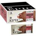 EPIC Uncured Bacon and Pork Bars, Paleo Friendly, Protein Snacks, 12 Ct, 18 oz (EXP 12/01/26)