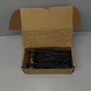 100Pcs Black Star Drive Wood Screws 6 inch - Rust Resistant Timber Deck Screws for Landscaping, Log & Timber Wood - Heavy-Duty Outdoor Fasteners (#14 x 6 Black)