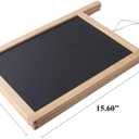 BangQiao Freestanding Wooden A Frame Double Sided Chalkboard for Tabletop Menu Board, Wedding Message Sign