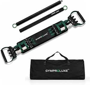 Gymproluxe Original Resistance Bands Bar Set - Exercise Band Set for Home Gym - 198 lbs Workout Band Set - Multi Gym Fitness Equipment for Home Workout