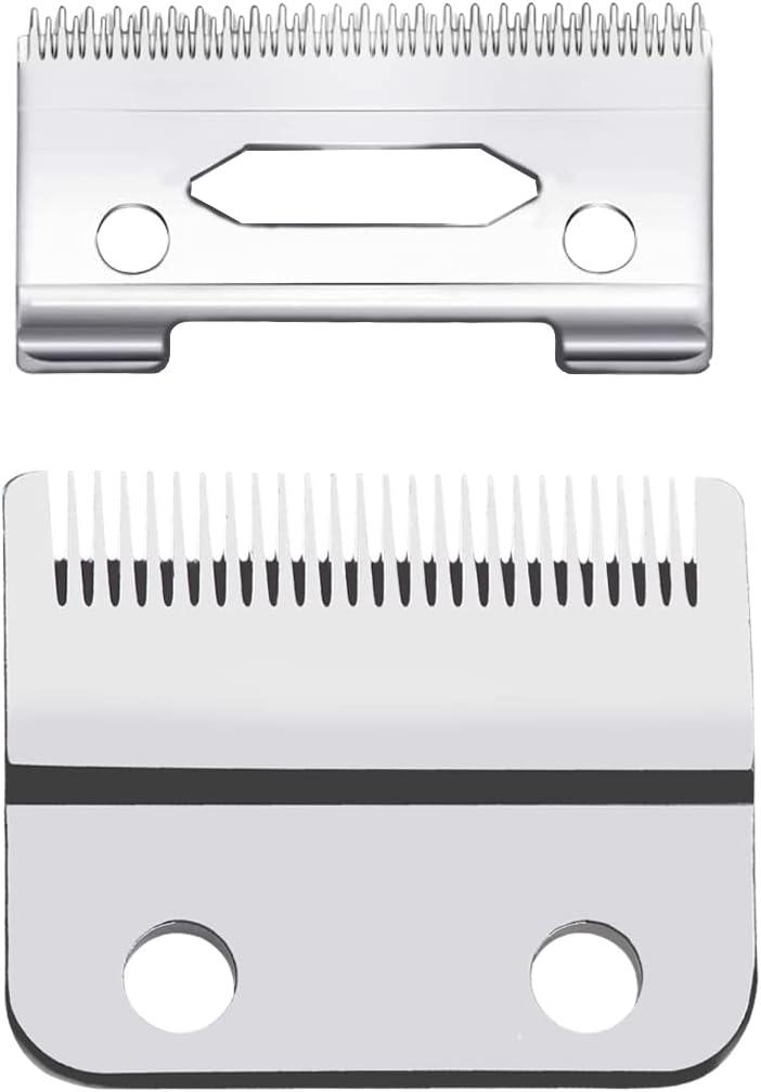 New Upgrade Professional Hair Clippers Replacement Blades for Wahl Clippers Wahl 5-Star Senior Magic Clip Compatible with 8148, 8504, 1919, 2241, 2240, 8591 (Silver)