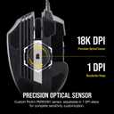 Corsair Scimitar RGB Elite Wired MOBA/MMO Gaming Mouse 18,000 DPI 17 Programmable Buttons iCUE Compatible PC, Mac, PS5, PS4, Xbox Black