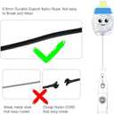 2 Pcs Baby Bottle Funny Badge Reel Retractable,with Alligator Clip & 24-inch Nylon Rope,Accessories Gifts for Nursing Student Nurse Medical Assistant Healthcare Worker