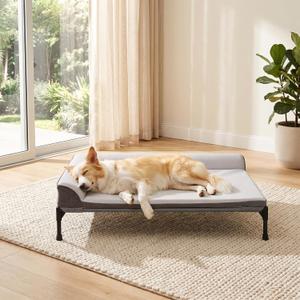 Elevated Cooling Dog Bed, Orthopedic Medium Cot 32"x25"