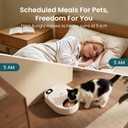 Refrigerated Automatic Cat Feeder Wet Food with Semiconductor Cooling, No Ice Packs 48H Fresh Keeping, Removable Tray, 4-Meal Timer for Portion Control, Work Schedules & Weekend Travel