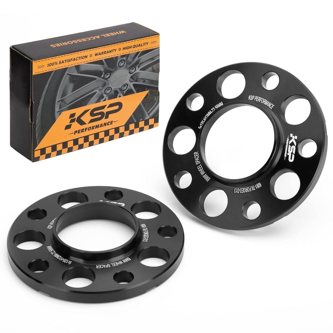 KSP 5X120mm Wheel Spacers,12.7mm Hubcentric Forged Tuning Spacer for E36 E46 E90 E92 E60,2pc 1/2"(12.7mm) Aluminum Adapters, 72.56mm Hub Bore for 318i 323i 325i 328i 330i 335i 525i 545i No Lug Bolts