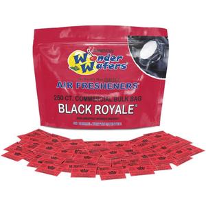 Wonder Wafers 250 Count Unwrapped Automobile Professional Use Air Fresheners Car and Truck Detail (Black Royale)