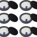 HEPA Filters & Sponge Filters Fit for Afoddon A200Pro/A200, ORFELD B08/C10A/C10G, NEQUARE S12, S25, S25Pro, S26 Series Cordless Vacuum Cleaner (6 Pack HEPA Filters & 6 Packs Sponge Filters)