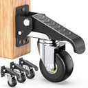 HOLKIE Retractable Casters Heavy Duty Casters with Lifting and Lowering Function Maximum Load of 700 lbs (4 casters) for Workbenches or Other Equipment