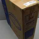 Caged Ceiling Fan Light with Remote, 21" Small Flush Ceiling Light with 3 Enclosed Blades and 6 Wind Speeds for Bedroom, Living Room (1095 Black)