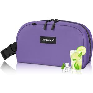 Cerbonny Small Cooler Bag Freezable Lunch Bag for Work School Travel, Leak-proof, Insulated, Suitable for 3+ (Purple)