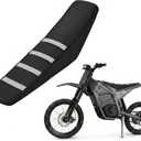 Seat Cover for Yozma IN10,White Stripe Non-Slip Motorcycle Cushion Cover for Electric Dirt Bike Ebike Yozma in 10-White